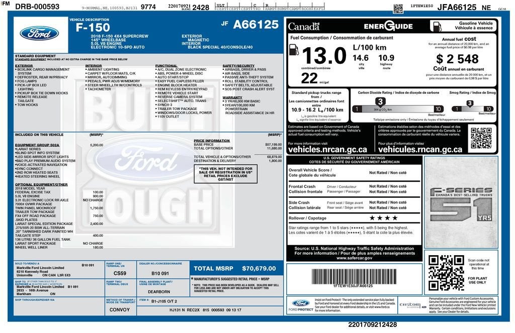 2018 Ford F-150 XL