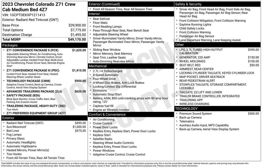 2023 Chevrolet Colorado Z71