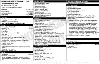 2018 Chevrolet Colorado 4WD ZR2