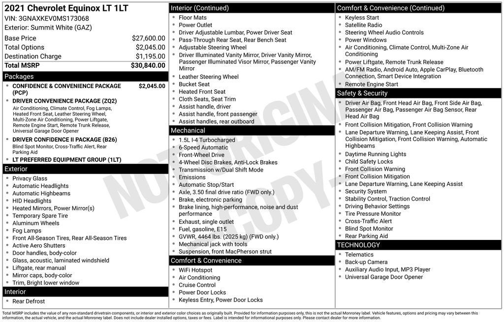 2021 Chevrolet Equinox LT
