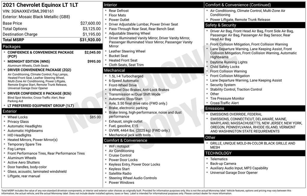 2021 Chevrolet Equinox LT