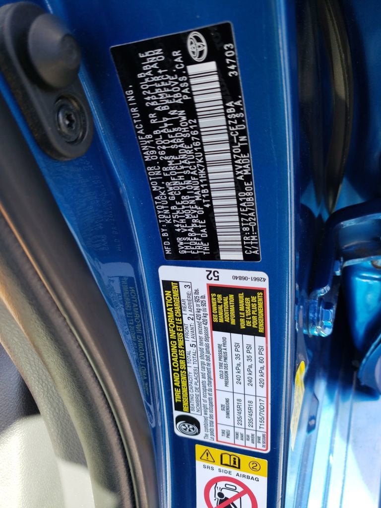 2019 Toyota Camry LE