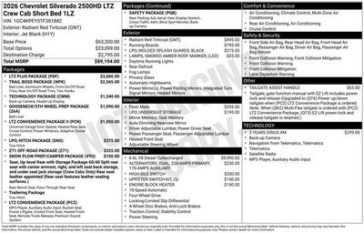 2026 Chevrolet Silverado 2500 HD LTZ