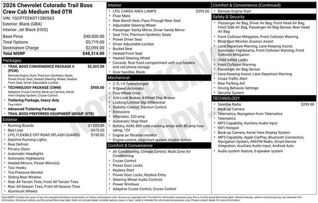 2026 Chevrolet Colorado Trail Boss