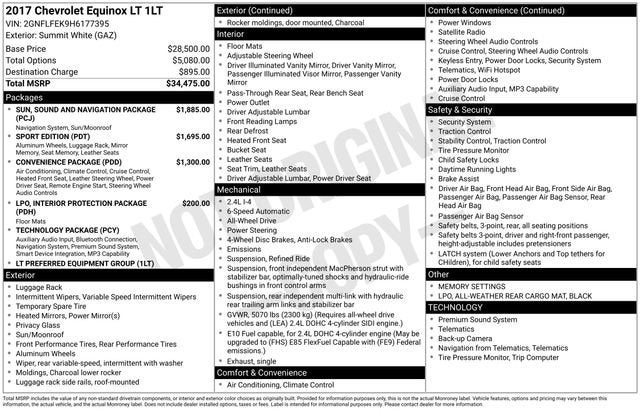 2017 Chevrolet Equinox LT