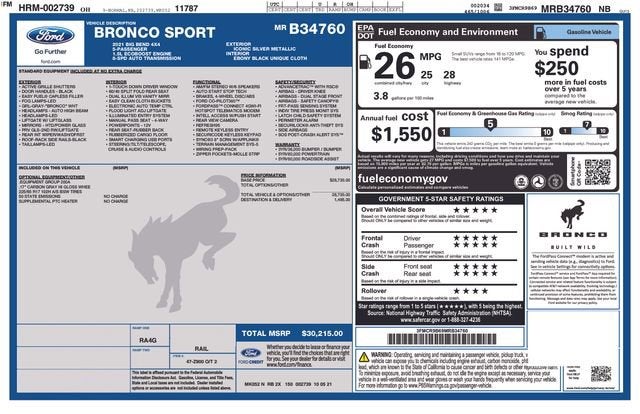 2021 Ford Bronco Sport Big Bend