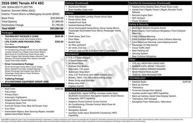 2026 GMC Terrain AT4