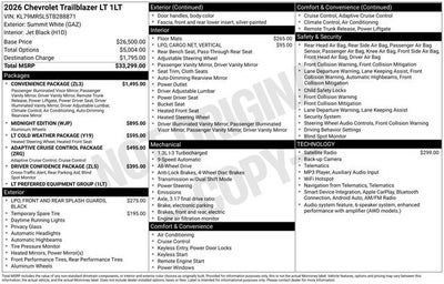 2026 Chevrolet Trailblazer LT