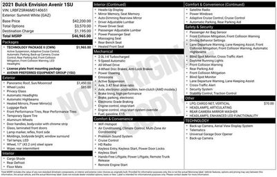 2021 Buick Envision Avenir