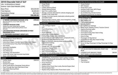 2018 Chevrolet Volt LT