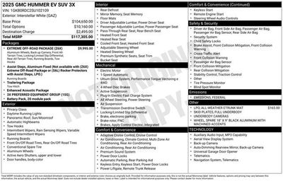 2025 GMC HUMMER EV SUV 3X