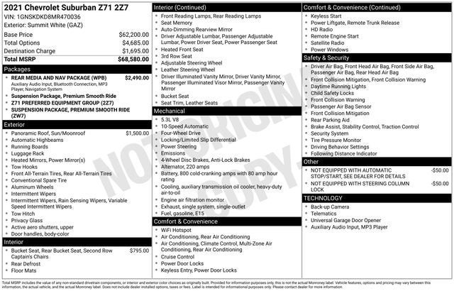 2021 Chevrolet Suburban Z71