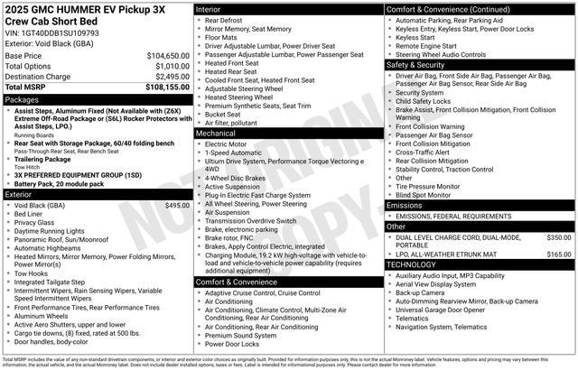 2025 GMC HUMMER EV Pickup 3X