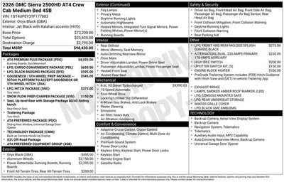 2026 GMC Sierra 2500 HD AT4